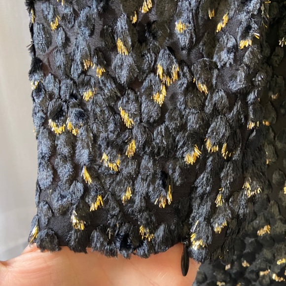 A.L.C. • Jane Metallic Velvet Burnout Mini Dress - Picture 12 of 16